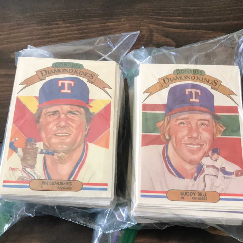 TEXAS RANGERS Assorted Baseball Cards ‘81-91